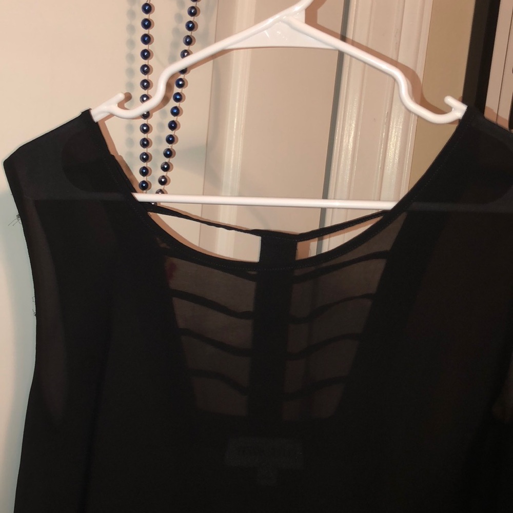 Cute sheer black top